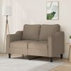 vidaXL 2-Sitzer-Sofa Taupe 120 cm Stoff