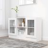 vidaXL Vitrinenschrank Wei&szlig; 120x30,5x70 cm Holzwerkstoff