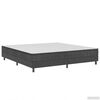 vidaXL Boxspring-Bettgestell Grau Stoff 180x200 cm