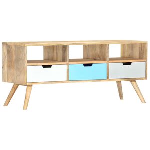 vidaXL TV-Schrank 110&times;35&times;48 cm Massivholz Mango