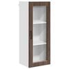 vidaXL Wandglas-Schrank PORTO Braun Eichen-Optik 40 x 31 x 100 cm