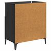 vidaXL Sideboard Schwarz Eichen-Optik 60 x 35 x 70 cm Holzwerkstoff