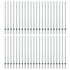 vidaXL Eingebetteter Zaunpfosten 44 stk. Gr&uuml;n 200 cm