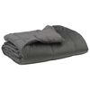vidaXL Ganzjahresbettdecke Gepolstert Hellgrau 200 x 220 cm Mikrofaser