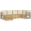 vidaXL Outdoor-Sofagarnitur 6 Stk. Wei&szlig; Polyester