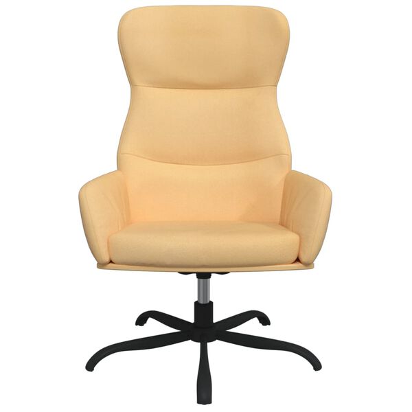 vidaXL Relaxsessel Creme Wildleder-Optik