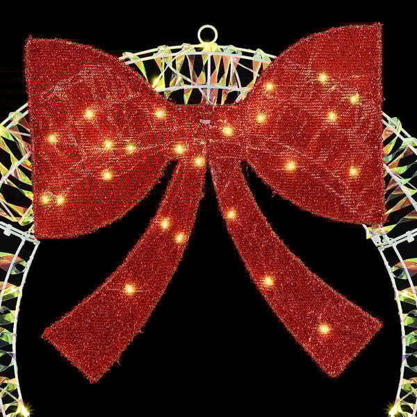 vidaXL Kranz mit 150 LEDs Warmweiß 120 cm Haustier