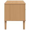 vidaXL TV-Schrank SENJA Rattan-Optik Braun 106x40x49 cm Kiefernholz