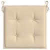 vidaXL Gartenstuhl-Kissen 4 Stk. Beige 50x50x4 cm Oxford-Gewebe