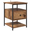 vidaXL Nachttisch Altholz 40 x 42 x 56 cm Holzwerkstoff