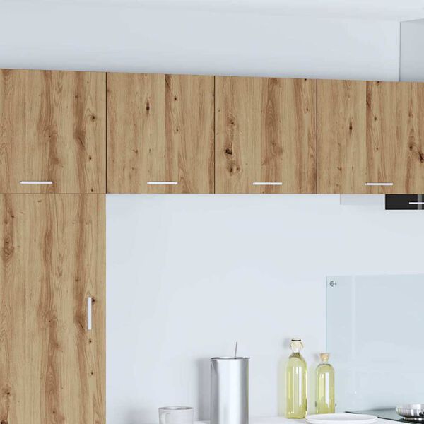 vidaXL H&auml;ngeschrank mit T&uuml;r Artisan-Eiche und Wei&szlig; 40 x 31 x 40 cm