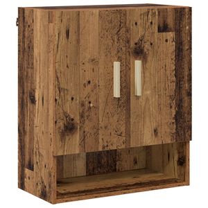 vidaXL Wandschrank Wandmontiert Altholz 60 x 31 x 70 cm Holzwerkstoff