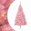 vidaXL K&uuml;nstlicher vorbeleuchteter Weihnachtsbaum Rosa 240 cm PVC
