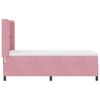 vidaXL Boxspringbett mit Matratze mit Kopfteil Rosa 80 x 200 cm Samt