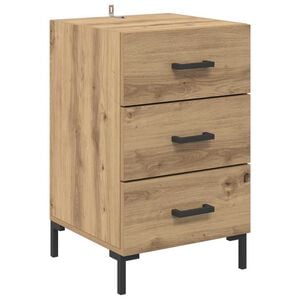 vidaXL Nachttisch Artisan-Eiche 40 x 40 x 66 cm Holzwerkstoff