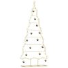 vidaXL Metall Weihnachtsbaum Gold 180 cm Pulverbeschichteter Stahl