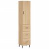 vidaXL Highboard Sonoma-Eiche 34,5x34x180 cm Holzwerkstoff
