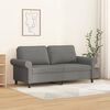 vidaXL 2-Sitzer-Sofa Dunkelgrau 140 cm Stoff