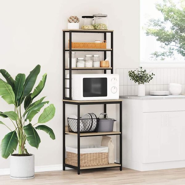 vidaXL Küchenregal Sonoma-Eiche 60 x 40 x 168 cm Holzwerkstoff