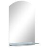 vidaXL Wandspiegel mit Regal 40&times;60 cm Hartglas