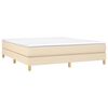 vidaXL Boxspringbettgestell Creme 180x200 cm Stoff