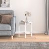 vidaXL Couchtisch Weiß Ø 42,5x45 cm Massivholz Kiefer