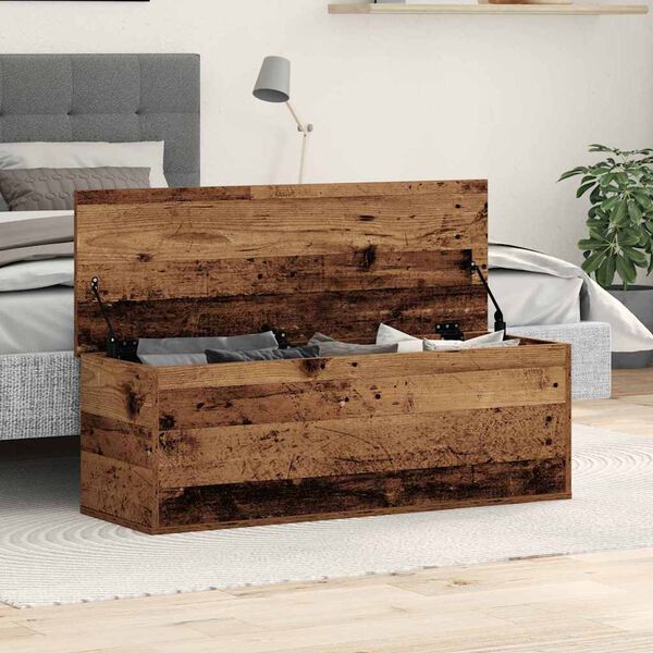 vidaXL Aufbewahrungsbox Altholz 102 x 35 x 35 cm Holzwerkstoff