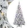 vidaXL K&uuml;nstlicher klappbarer Weihnachtsbaum Wei&szlig; 180 cm PE und PVC