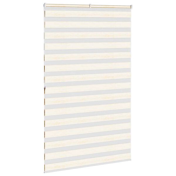 vidaXL Doppelrollo Marmorbeige 140x200cm Stoffbreite 135,9 cm Polyester