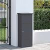 vidaXL Paketdrop-Box mit Speicher Anthrazit 44,5 x 29 x 110,5 cm Stahl