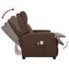 vidaXL Massagesessel Elektrisch Braun Kunstleder