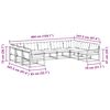 vidaXL Outdoor-Sofagarnitur mit Kissen 9 pcs Natur und Beige
