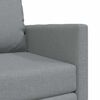 vidaXL Bodensofa mit Schlaffunktion Hellgrau 112x174x55 cm Stoff
