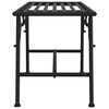 vidaXL Baumbank 110 cm Schwarz Stahl