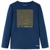 Kinder-Langarmshirt Marineblau 92