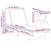 vidaXL Sonnenliege 3 pcs Braun 40 x 40 x 40cm Massivholz Akazie