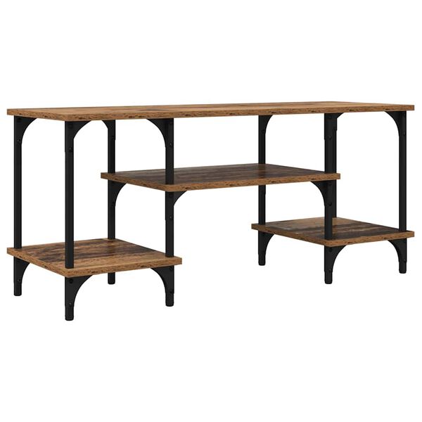 vidaXL TV-Schr&auml;nk Altholz 102 x 35 x 45,5 cm Verbundholz und Eisen