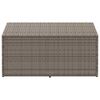 vidaXL Garten-Aufbewahrungsbox Grau 110 x 50 x 58 cm Poly Rattan