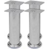 vidaXL Runde Sofabeine 8 Stk. Chrom 180 mm