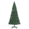 vidaXL K&uuml;nstlicher vorbeleuchteter Weihnachtsbaum Gr&uuml;n 500 cm PVC