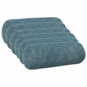 vidaXL Kissenbezug 6 stk. HEERLEN Blau &Oslash; 15 x 40 cm Chenille-Stoff