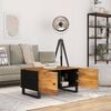 vidaXL Couchtisch 80x50x40 cm Massivholz Mango & Holzwerkstoff