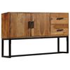 vidaXL Sideboard Braun 110x30x70 cm Massivholz Akazie