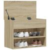 vidaXL Schuhbank Sonoma-Eiche 60x30x45 cm Holzwerkstoff