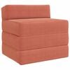 vidaXL Klappsofa Bett 2-Sitzer Rot-Orange 70 x 60 x 63 cm Cordstoff