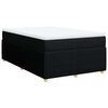 vidaXL Boxspringbett mit Matratze Schwarz 120x190 cm Stoff