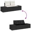 vidaXL Garten-Sofa-Set 11 pcs Schwarz und Wei&szlig;