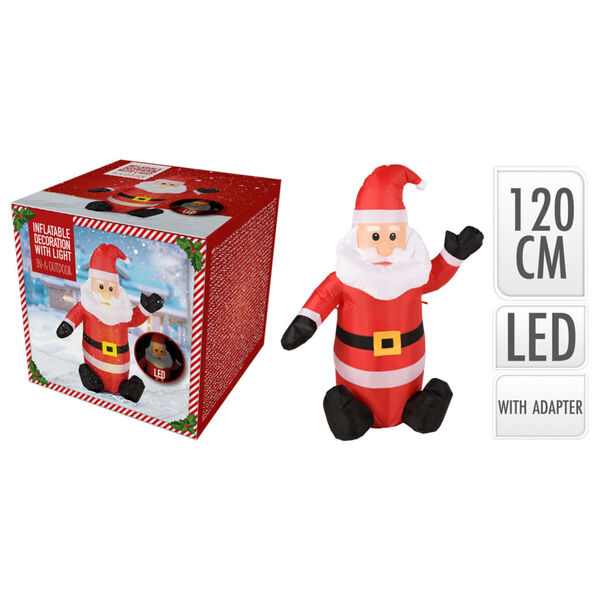 Ambiance LED Aufblasbarer Weihnachtsmann 120 cm