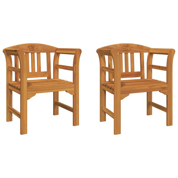 vidaXL Bank Nat&uuml;rlicher &Ouml;lfinish 68,5 x 46 x 82,5 cm Massivholz Akazie