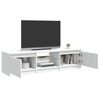 vidaXL TV-Schrank mit LED-Leuchten Wei&szlig; 140x40x36 cm